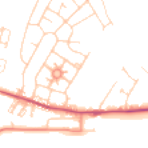 Daytime road noise heatmap for S63 0DH