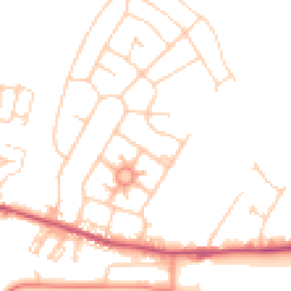 Daytime road noise heatmap for S63 0DR