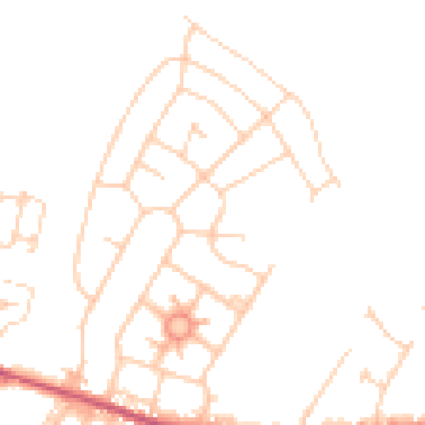 Daytime road noise heatmap for S63 0DX