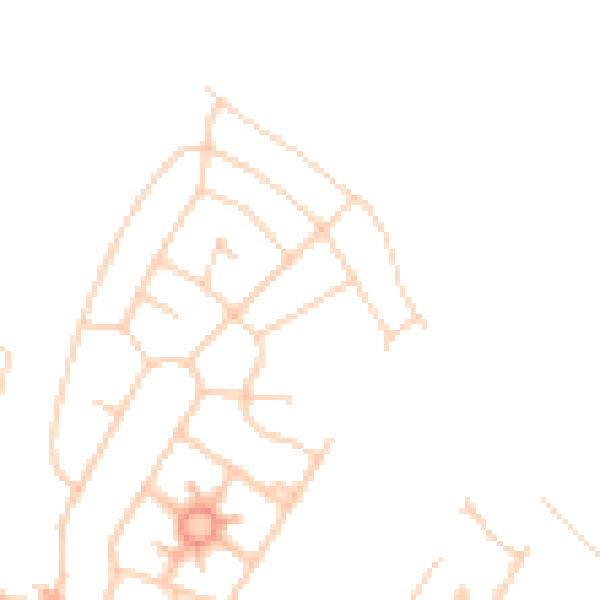 Daytime road noise heatmap for S63 0DY