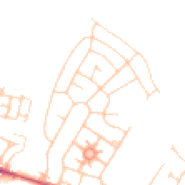 Daytime road noise heatmap for S63 0DZ