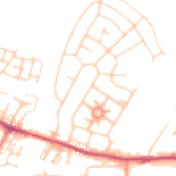Daytime road noise heatmap for S63 0ED