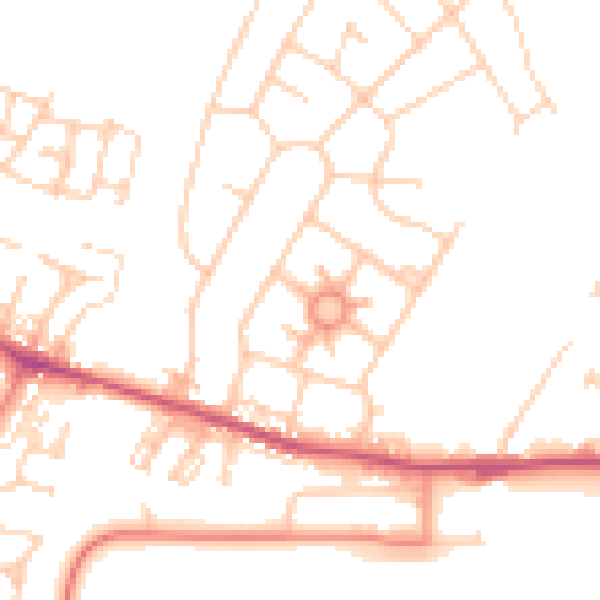 Daytime road noise heatmap for S63 0EE
