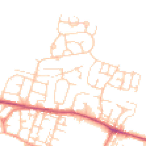 Daytime road noise heatmap for S63 0LG