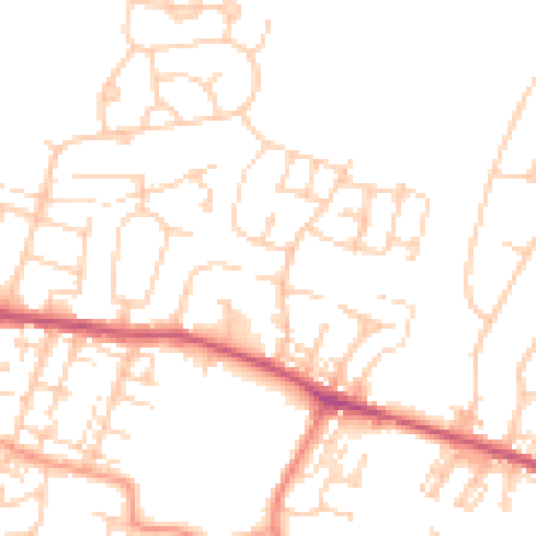 Daytime road noise heatmap for S63 0LX