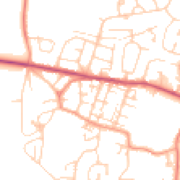 Daytime road noise heatmap for S63 0RG