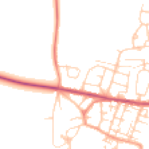Daytime road noise heatmap for S63 0RZ