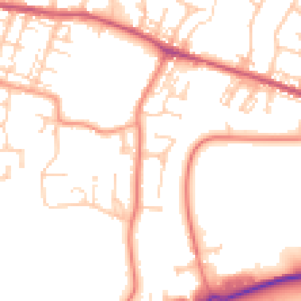 Daytime road noise heatmap for S63 0SP