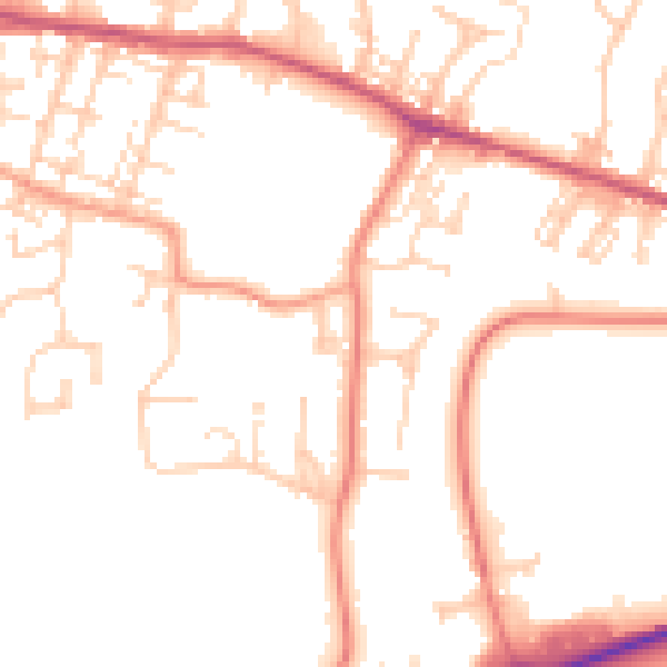 Daytime road noise heatmap for S63 0SS