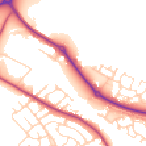 Daytime road noise heatmap for S63 5DP