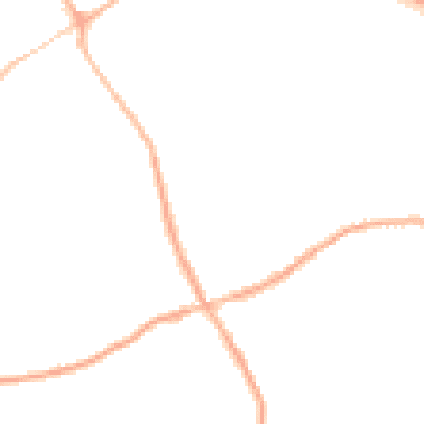 Night-time road noise heatmap for S63 6AY
