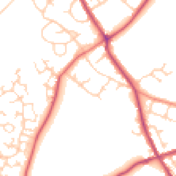 Daytime road noise heatmap for S63 6BP