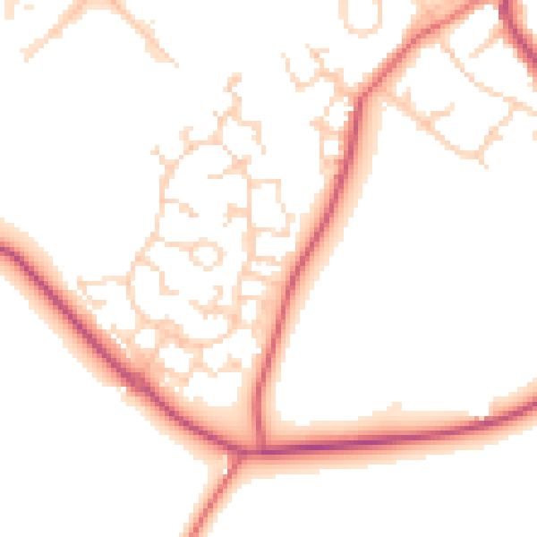 Daytime road noise heatmap for S63 6BT