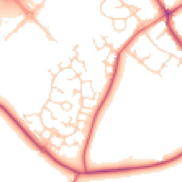 Daytime road noise heatmap for S63 6BU