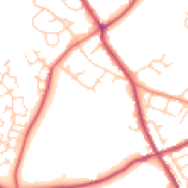 Daytime road noise heatmap for S63 6BW