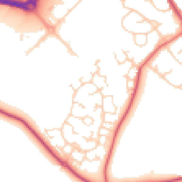 Daytime road noise heatmap for S63 6BZ