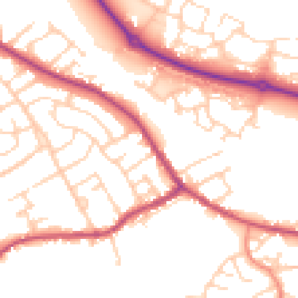 Daytime road noise heatmap for S63 6DN