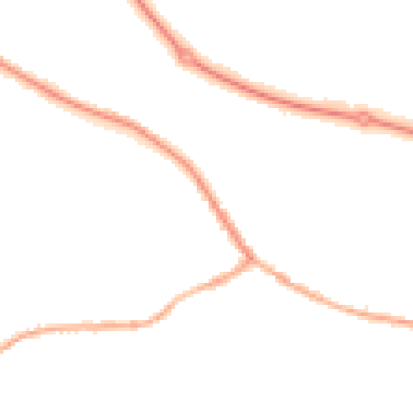 Night-time road noise heatmap for S63 6DN
