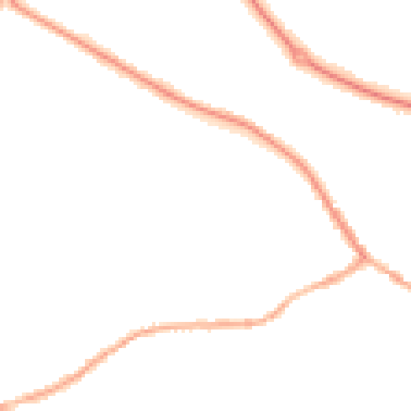Night-time road noise heatmap for S63 6EN