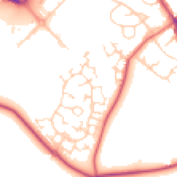 Daytime road noise heatmap for S63 6ER