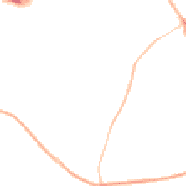 Night-time road noise heatmap for S63 6ER