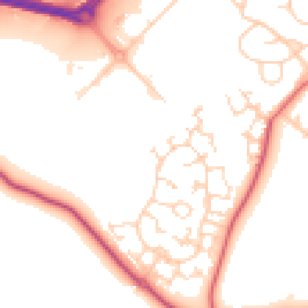 Daytime road noise heatmap for S63 6ES