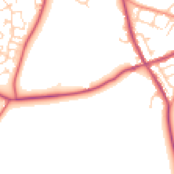 Daytime road noise heatmap for S63 6EZ
