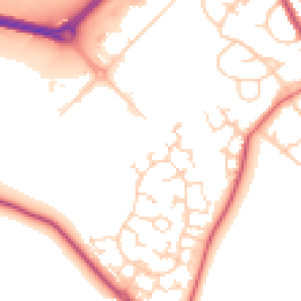 Daytime road noise heatmap for S63 6FA