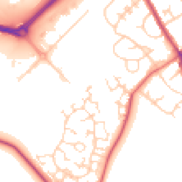 Daytime road noise heatmap for S63 6FB