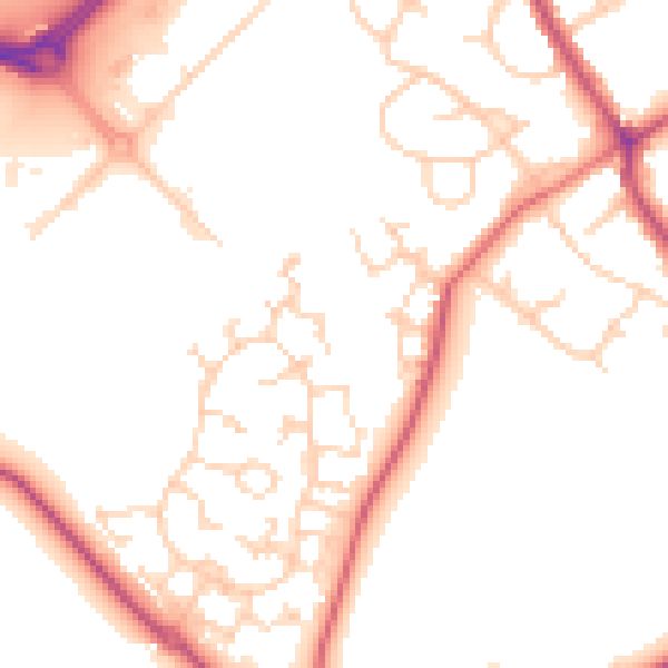 Daytime road noise heatmap for S63 6FE