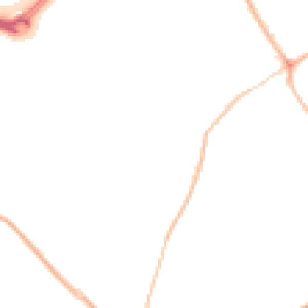 Night-time road noise heatmap for S63 6FE