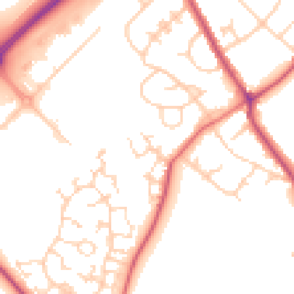 Daytime road noise heatmap for S63 6FY