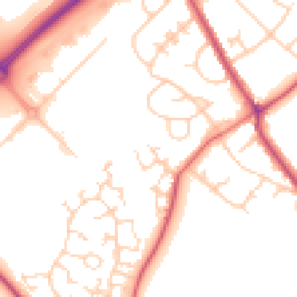 Daytime road noise heatmap for S63 6GB