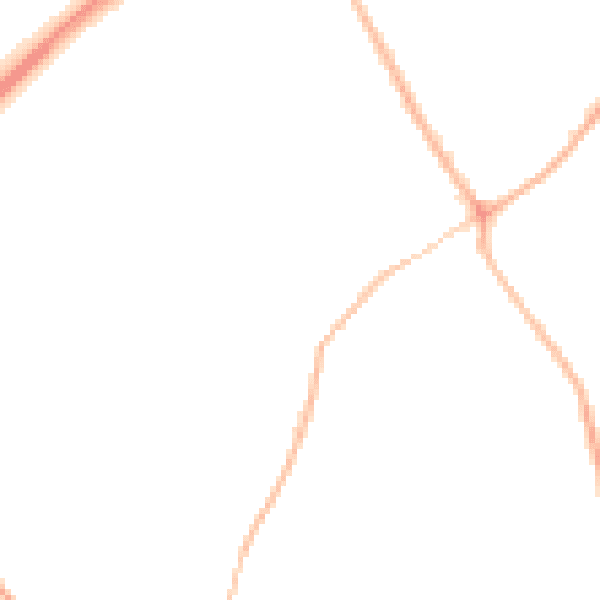Night-time road noise heatmap for S63 6GD