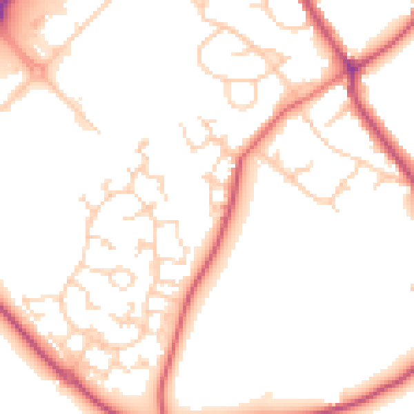 Daytime road noise heatmap for S63 6GE