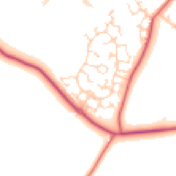 Daytime road noise heatmap for S63 6HJ