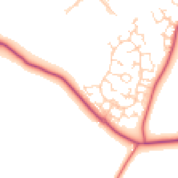Daytime road noise heatmap for S63 6HW