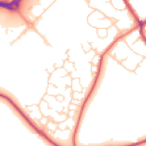 Daytime road noise heatmap for S63 6LW