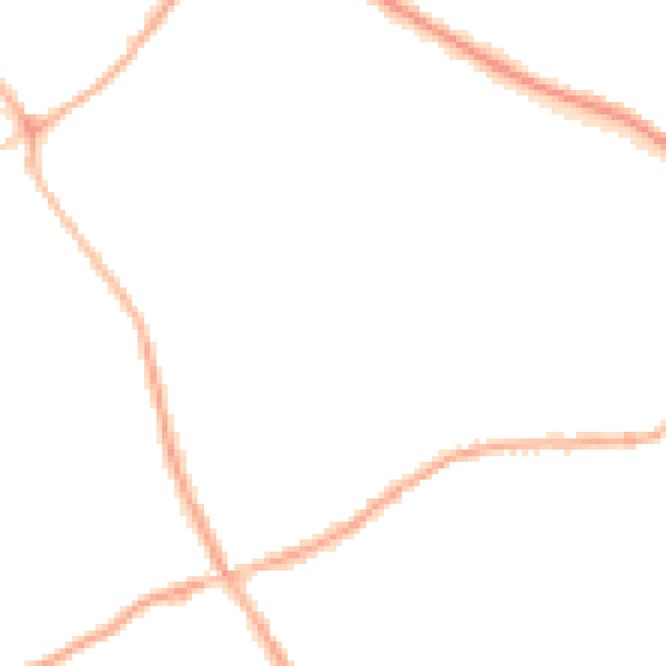 Night-time road noise heatmap for S63 6NN
