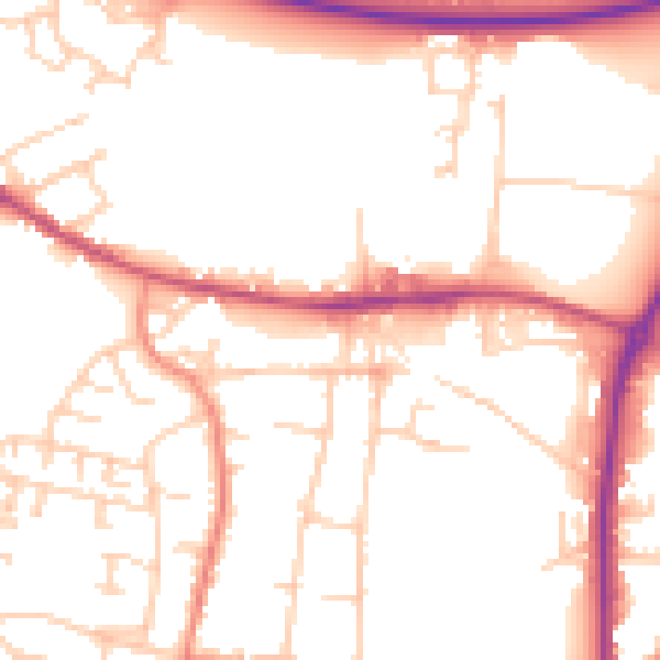 Daytime road noise heatmap for S63 6PX