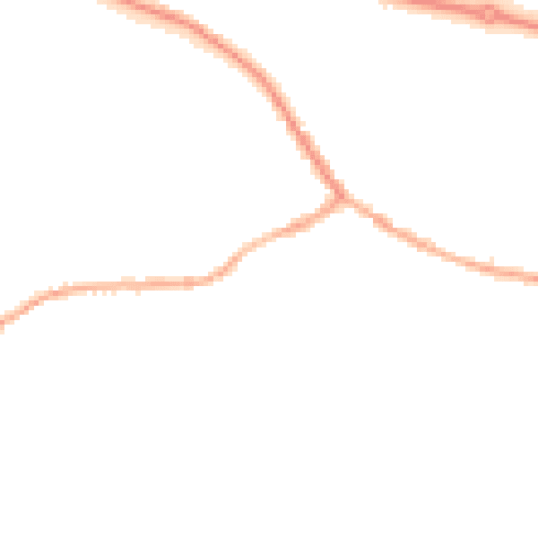 Night-time road noise heatmap for S63 6QU