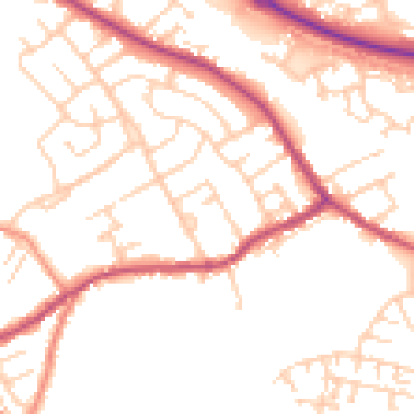 Daytime road noise heatmap for S63 6RE