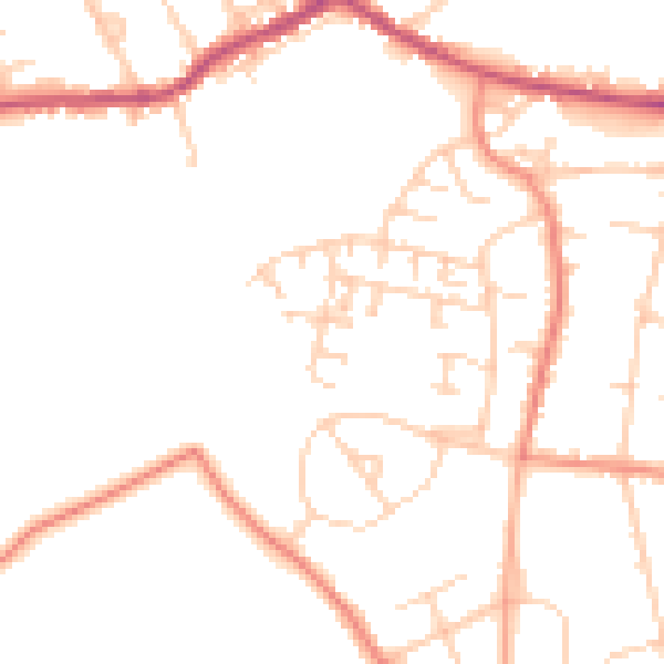 Daytime road noise heatmap for S63 6RP