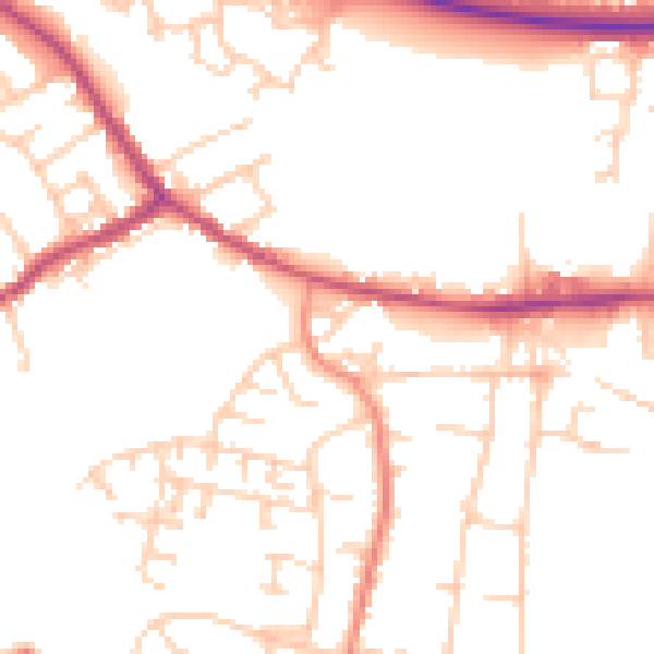 Daytime road noise heatmap for S63 6SL