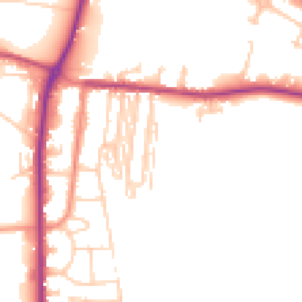Daytime road noise heatmap for S63 7AD
