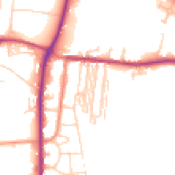 Daytime road noise heatmap for S63 7AN