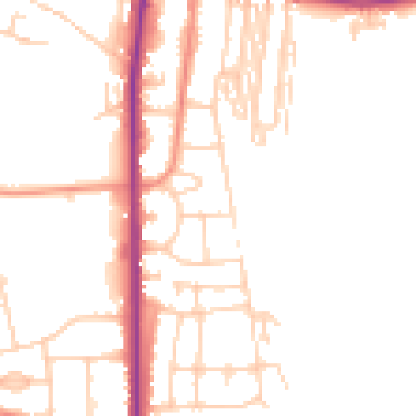 Daytime road noise heatmap for S63 7AU