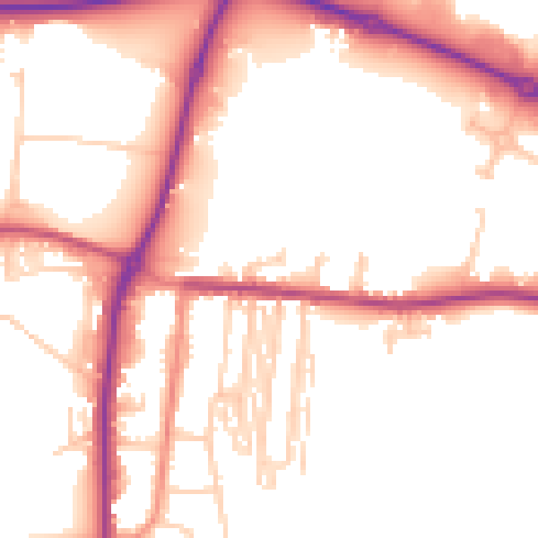 Daytime road noise heatmap for S63 7BT