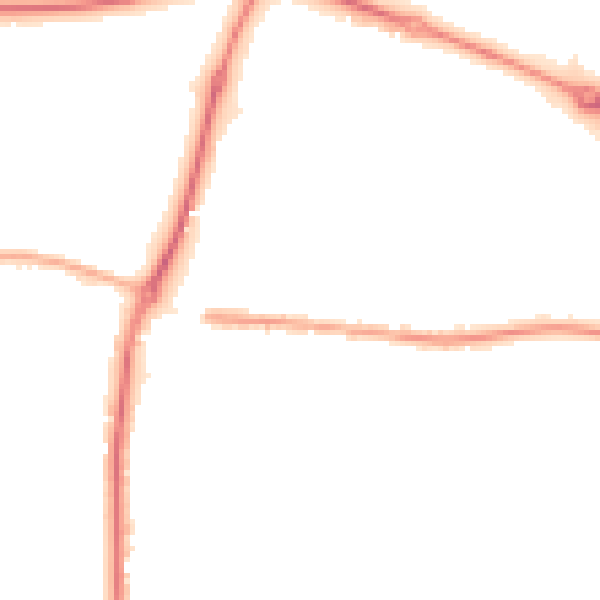 Night-time road noise heatmap for S63 7BT