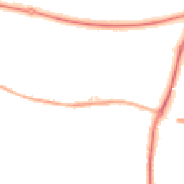 Night-time road noise heatmap for S63 7DA